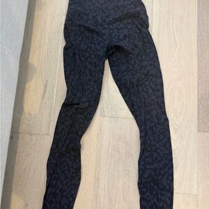lululemon athletica Black Leopard Print Leggings